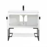 Scarsdale 36" Bathroom Vanity Sink in White Open - Scarsdale 36" Bathroom Vanity Sink in White Open