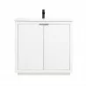 Manhattan Comfort Malverne 36" Bathroom Vanity Sink in White Front - Manhattan Comfort Malverne 36" Bathroom Vanity Sink in White Front