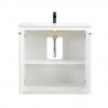 Manhattan Comfort Malverne 36" Bathroom Vanity Sink in White Back