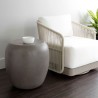 Sunpan Iolite End Table in Grey - Lifestyle