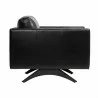 Sunpan Rogers Armchair Cortina Black Leather  - Sunpan Rogers Armchair Cortina Black Leather 