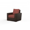 Montecito Club Chair in Canvas Henna w/ Self Welt - Front Side Angle