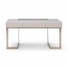 Bellini Modern Living Ellen Desk Grey, White, Front Angle