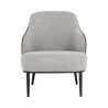 Sunpan Nairobi Lounge Chair Belfast Heather Grey / Bravo Ash - Front Angle - Sunpan Nairobi Lounge Chair Belfast Heather Grey / Bravo Ash - Front Angle