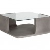 Sunpan Odis Coffee Table Grey - Front Side Angle