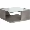 Sunpan Odis Coffee Table Grey - Front Side Angle - Sunpan Odis Coffee Table Grey - Front Side Angle