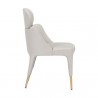 Sunpan Melody Dining Chair - Napa Stone - Side Angle