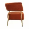 Sunpan Maestro Lounge Chair Danny Rust - Side Angle - Sunpan Maestro Lounge Chair Danny Rust - Side Angle