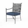 Provence Dining Chair in Spectrum Indigo w/ Self Welt - Front Side Angle