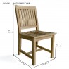 Rialto Dining Chair- dimension - Rialto Dining Chair- dimension