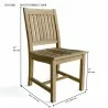 Rialto Dining Chair- dimension - Rialto Dining Chair- dimension