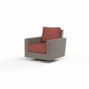 Coronado Swivel Rocker in Canvas Henna w/ Self Welt - Front Side Angle