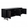 Moe's Home Collection Sicily 4 Door Sideboard - Front Side Open Angle