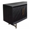 Moe's Home Collection Sicily 4 Door Sideboard - Side Closeup Top Angle