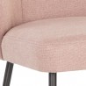 Sunpan Ivana Dining Chair in Soho Blush - Seat Closeup Angle