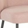 Sunpan Ivana Dining Chair in Soho Blush - Seat Closeup Angle - Sunpan Ivana Dining Chair in Soho Blush - Seat Closeup Angle