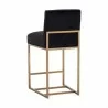 Sunpan Joyce Counter Stool Cube Black - Back Side Angle - Sunpan Joyce Counter Stool Cube Black - Back Side Angle