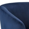 Sunpan Treviso Swivel Lounge Chair in Metropolis Blue - Seat Closeup Top Angle