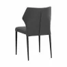 Sunpan James Stackable Dining Chair in City Grey - Set of Two - Back Side Angle - Sunpan James Stackable Dining Chair in City Grey - Set of Two - Back Side Angle