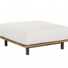Sunpan Geneve Modular Ottoman in Palazo Cream - Front Side Angle