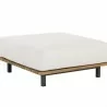 Sunpan Geneve Modular Ottoman in Palazo Cream - Front Side Angle - Sunpan Geneve Modular Ottoman in Palazo Cream - Front Side Angle