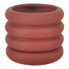 Moe's Home Collection Wava Planter in Medium Claret Red - Front Angle