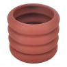 Moe's Home Collection Wava Planter in Medium Claret Red - Front Top Angle