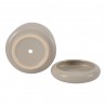 Moe's Home Collection Wava Planter in Large Flat Grey - Base Angle with Drainage 
