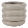 Moe's Home Collection Wava Planter in Large Flat Grey - Front Angle