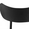 Sunpan Gibbons Barstool in Black - Bravo Portabella - Closeup Top Angle