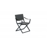 Bellini Fellini Armchair Rope Black - Front Side Angle