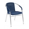 Anodized Aluminum Frame Arm Chair - W-21 - Blue