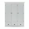 Nova Solo Halifax Wardrobe, with 3 Doors - Front Angle  - Nova Solo Halifax Wardrobe, with 3 Doors - Front Angle 