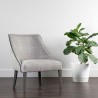 Sunpan Ragona Lounge Chair Light Grey Oak-Naya Check Light Grey - Lifestyle
