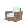 Havana Club Chair in Canvas Skyline w/ Self Welt - Front Side Angle