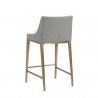 Sunpan Dionne Counter Stool in Monument Pebble - Back Side Angle