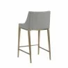 Sunpan Dionne Counter Stool in Monument Pebble - Back Side Angle - Sunpan Dionne Counter Stool in Monument Pebble - Back Side Angle