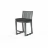 Redondo Counter Stool in Spectrum Carbon, No Welt - Front Side Angle - Redondo Counter Stool in Spectrum Carbon, No Welt - Front Side Angle
