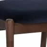 Sunpan Madison Dining Chair Abbington Navy - Seat Closeup Angle - Sunpan Madison Dining Chair Abbington Navy - Seat Closeup Angle
