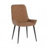 Sunpan Iryne Dining Chair in Bounce Nut - Set of Two - Front Side Angle