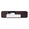 J&M Furniture TV Stand 015-Brown Oak / Grey Lacquer