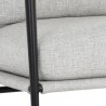 Sunpan Meadow Lounge Chair - Vault Fog - Seat Closeup Angle