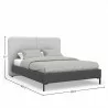 Walden Standard King Bed in Grey - Bed Dimensions - Walden Standard King Bed in Grey - Bed Dimensions