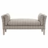 Warner Bench - Windowpane Pebble - Front Angle - Warner Bench - Windowpane Pebble - Front Angle