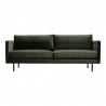 Moe's Home Collection Raphael Sofa in Forest Green - Front  Angle