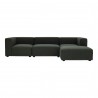 Moe's Home Collection Romy Lounge Modular Sectional Dark Green - Front View
