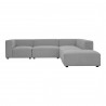 Moe's Home Collection Romy Dream Modular Sectional Cream - Front Angle