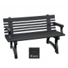 Polly Products Willow Backed Bench With Arms6