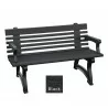 Polly Products Willow Backed Bench With Arms6 - Polly Products Willow Backed Bench With Arms6