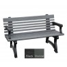 Polly Products Willow Backed Bench With Arms7